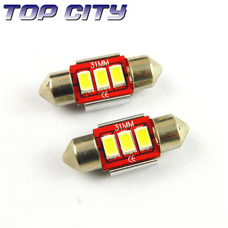 Topcity FESTOON 3SMD 5630 Samsung euro error free canbus LED Bulb white - FESTOON CANBUS LED